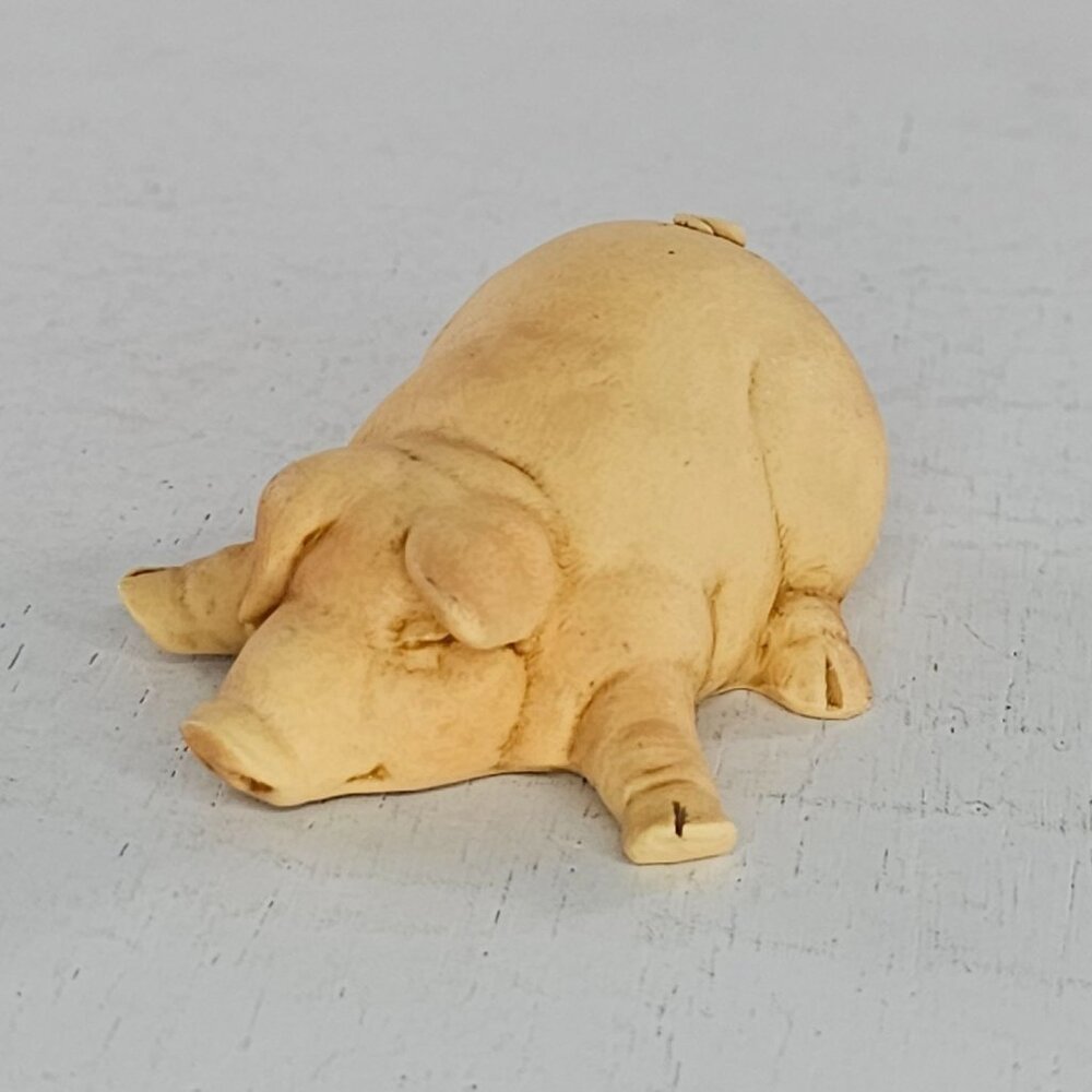 Studio Artefice Ittanta Italy Pig Sleeping Figurine Miniature